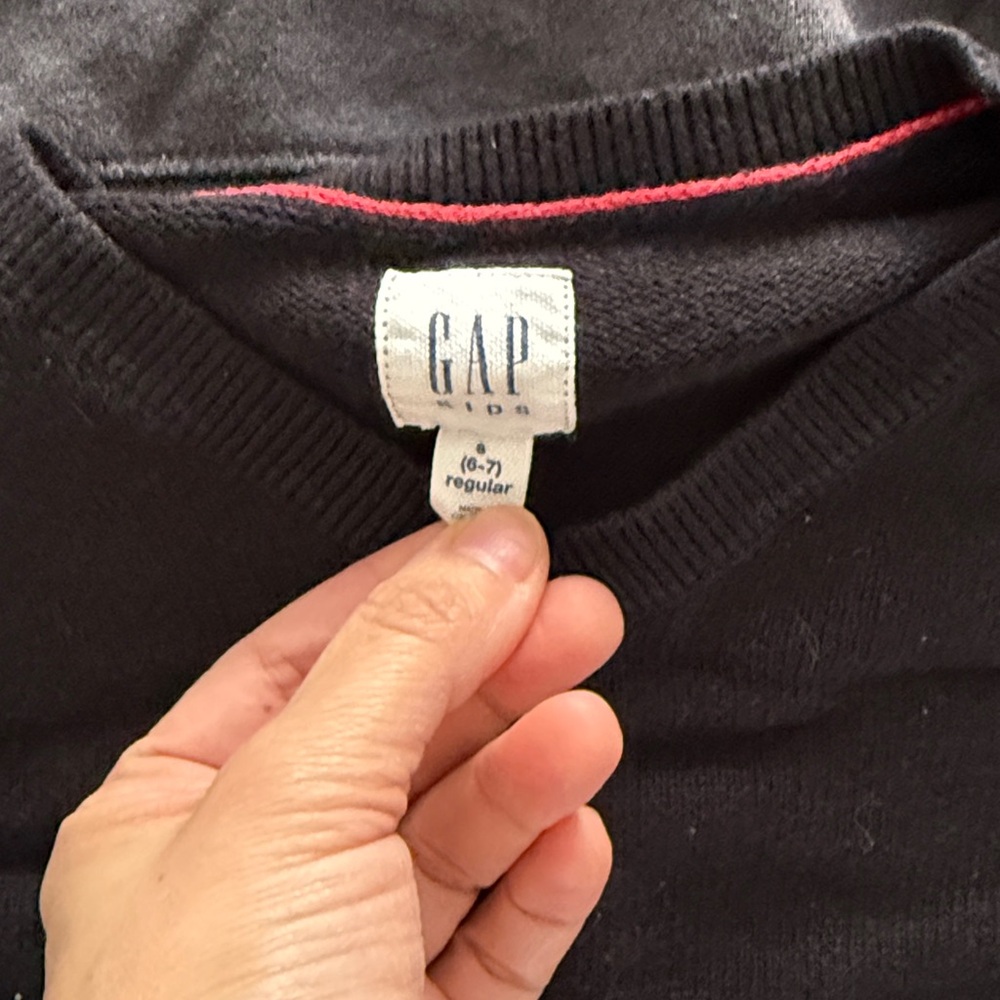 Bundle of 3 boys top, sweater, shirt 6/7 polo Ralph Lauren & Gap Kids - Picture 5 of 8